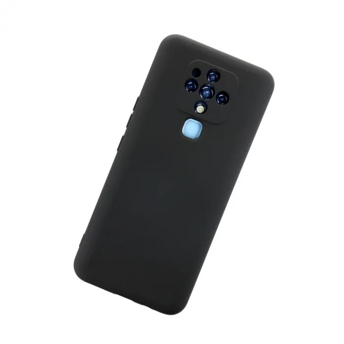 Tecno Camon 16 Kılıf Nano İçi Kadife Silikon - Siyah