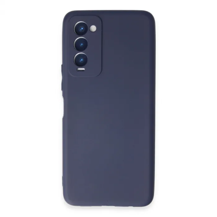 Tecno Camon 18 Kılıf First Silikon - Lacivert