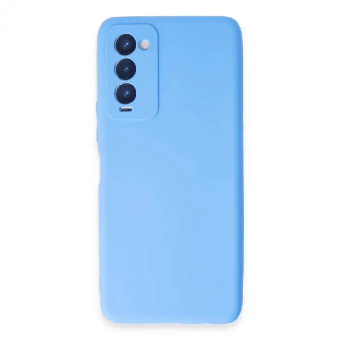 Tecno Camon 18 Kılıf First Silikon - Mavi
