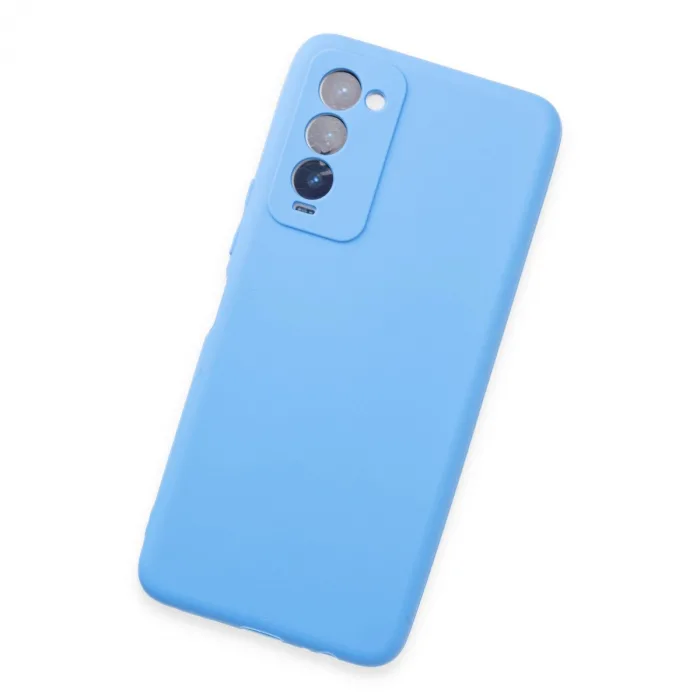 Tecno Camon 18 Kılıf First Silikon - Mavi