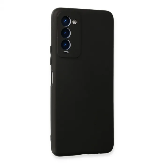 Tecno Camon 18 Kılıf First Silikon - Siyah