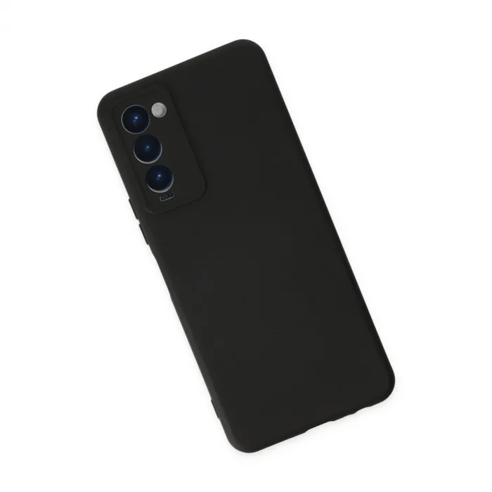 Tecno Camon 18 Kılıf Nano İçi Kadife Silikon - Siyah