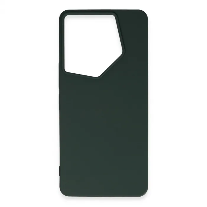 Tecno Camon 20 Pro 5g Kılıf First Silikon - Koyu Yeşil