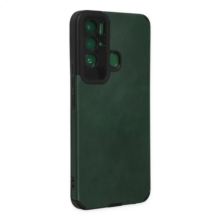 Tecno Pova Neo Kılıf Loop Deri Silikon - Yeşil