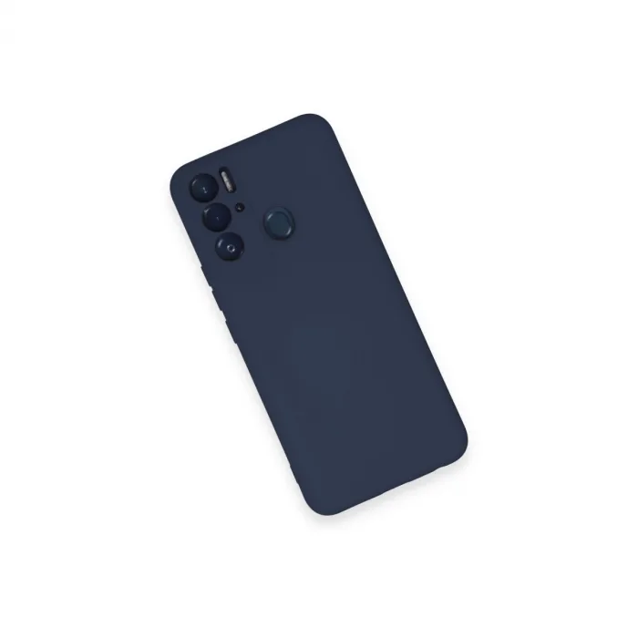Tecno Pova Neo Kılıf Nano İçi Kadife Silikon - Lacivert