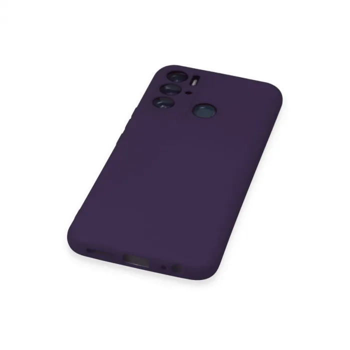 Tecno Pova Neo Kılıf Nano İçi Kadife Silikon - Mor