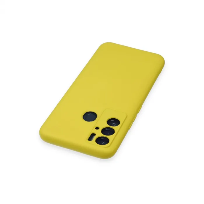 Tecno Pova Neo Kılıf Nano İçi Kadife Silikon - Sarı