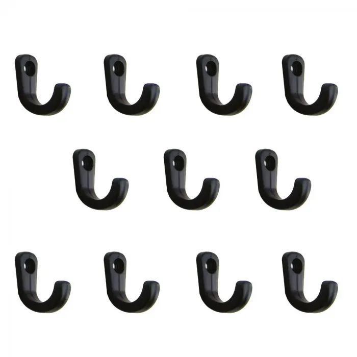 Tekli Anahtar, Bijuteri, Vitrin, Dekor Askısı - Siyah, 10x18x22 Mm