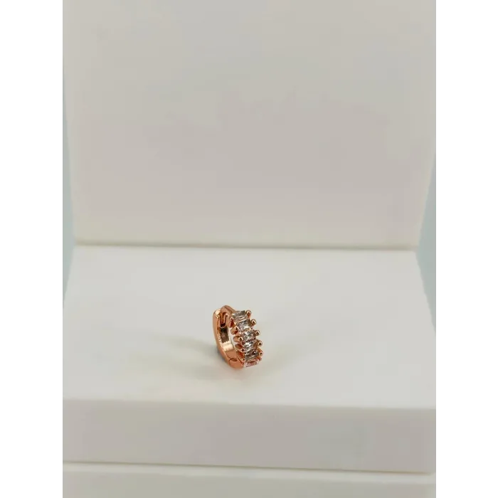 Rose Zirkon Taşlı Uç Kısmı : Pirinç Kıkırdak Bar Uzunluğu : 6 Mm / Bar Kalınlığı 0.8 Mm / Top Boyu 3 Mm / Çap 6 Mm - Pt0083-2