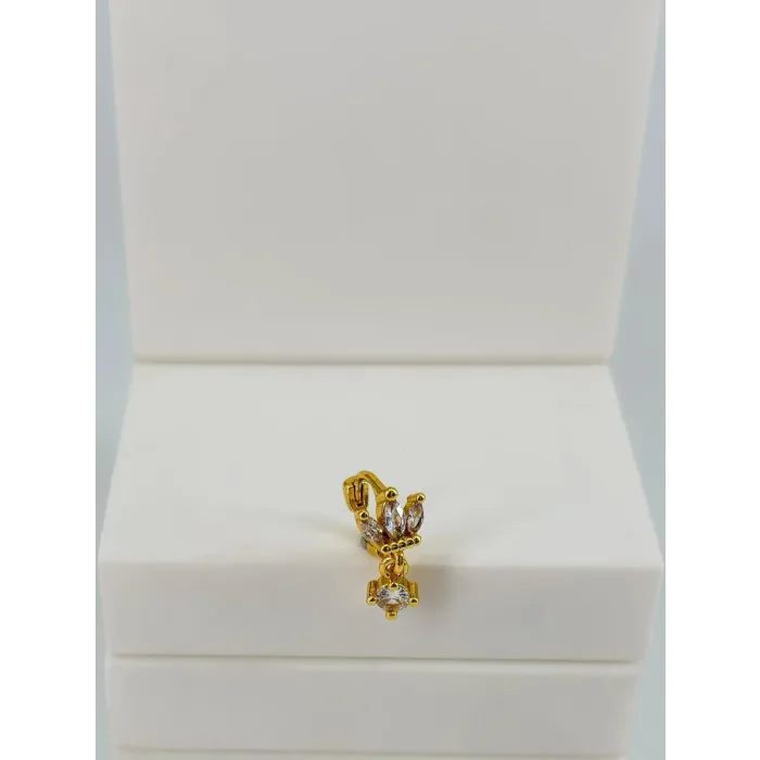 Rose Zirkon Taşlı Uç Kısmı : Pirinç Kıkırdak Bar Uzunluğu : 6 Mm / Bar Kalınlığı 0.8 Mm / Top Boyu 3 Mm / Çap 6 Mm - Pt0082-1