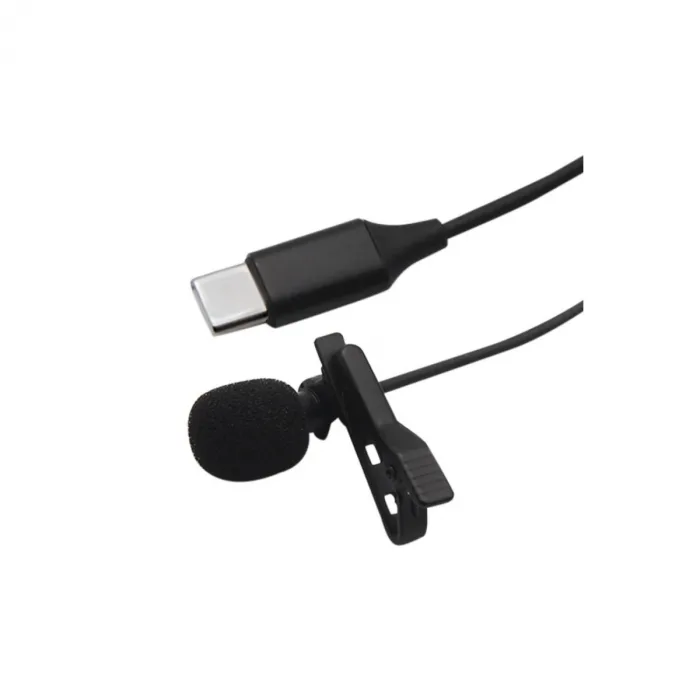 Type-c 2 Metre Double Mikrofon - Siyah