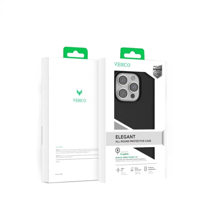 Venco  İphone 15 Pro Max Home Magsafe Kapak - Siyah