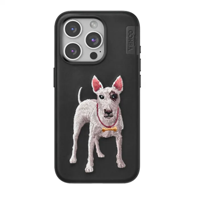 Venco  İphone 15 Pro Max Perma Desenli Kapak - Siyah