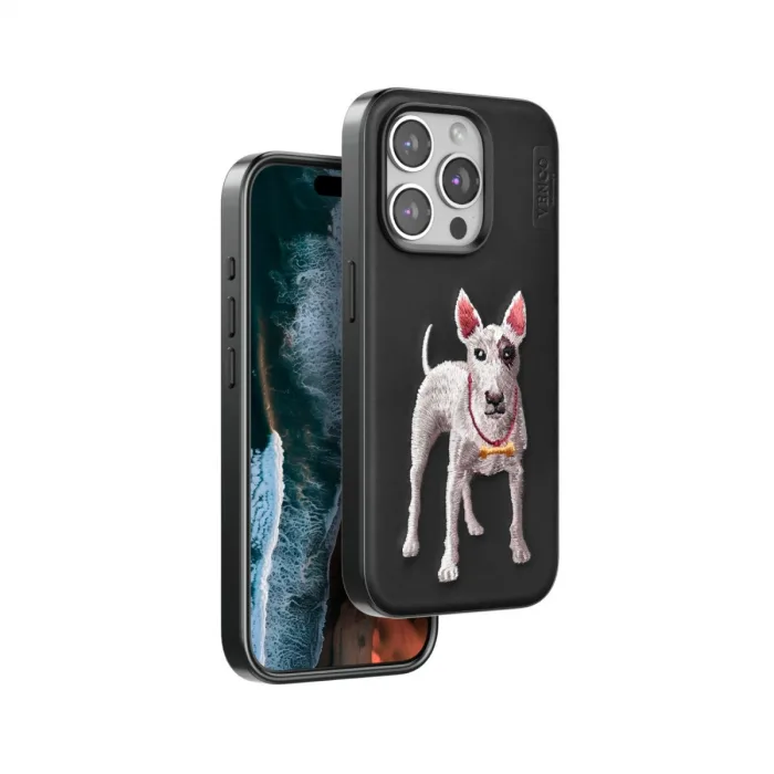 Venco  İphone 15 Pro Perma Desenli Kapak - Siyah