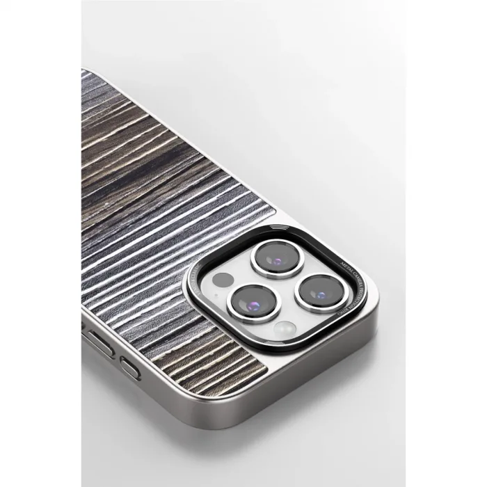 Venco  İphone 15 Pro Wave Kapak - Kahverengi