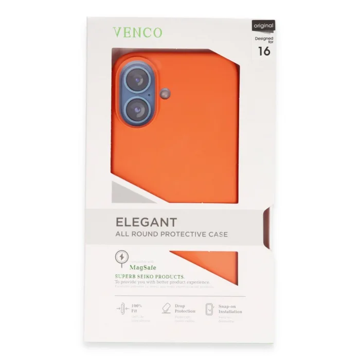 Venco  İphone 16 Home Magsafe Kapak - Turuncu