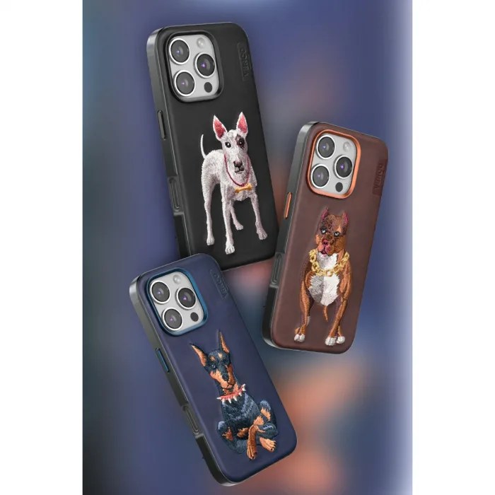 Venco  İphone 16 Perma Desenli Kapak - Koyu Kahve