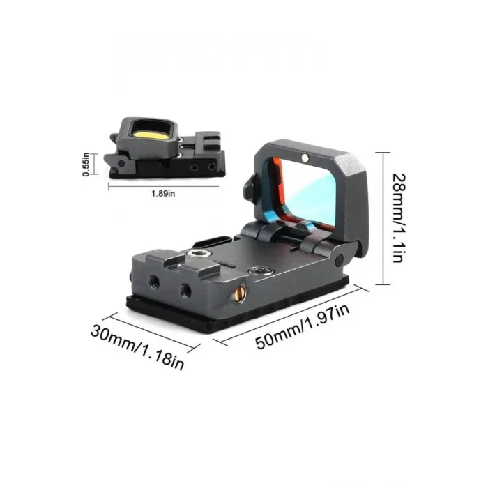 Vism Flipdot Reflex M2 Red Dot Sight - Katlanabilir Optik, Tabanca için 22mm Reflex Nişangâh