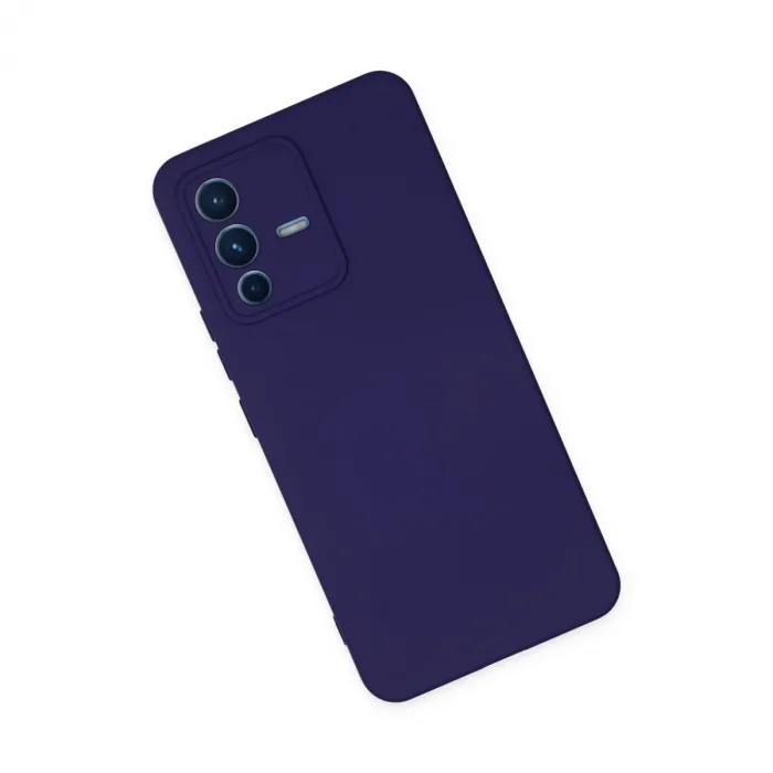 Vivo V23 5g Kılıf Nano İçi Kadife Silikon - Mor
