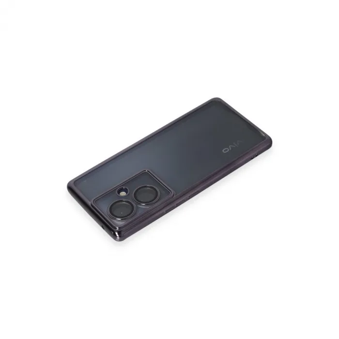 Vivo V29 Lite Kılıf Razer Lensli Silikon - Mor