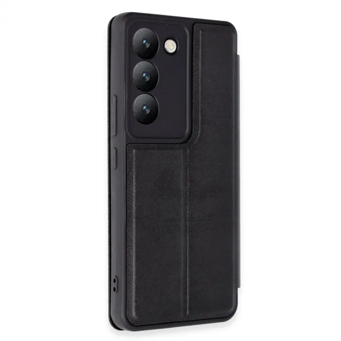 Vivo V30 Lite 4g Kılıf Flip Cover - Siyah