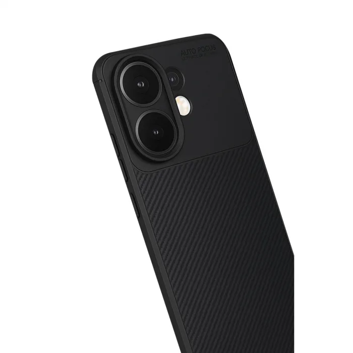 Vivo V60 5g Auto Focus Karbon Kapak - Siyah