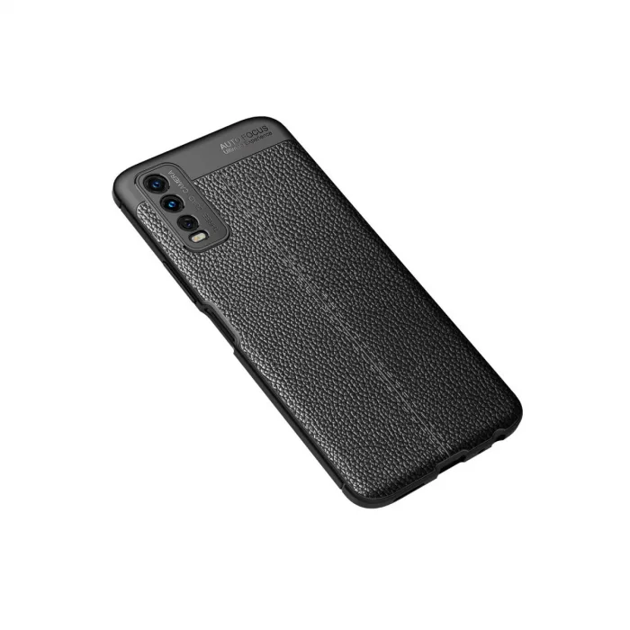 Vivo Y11s Kılıf Auto Focus Kapak - Siyah