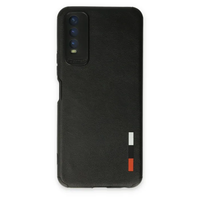 Vivo Y11s Kılıf Loop Deri Silikon - Siyah