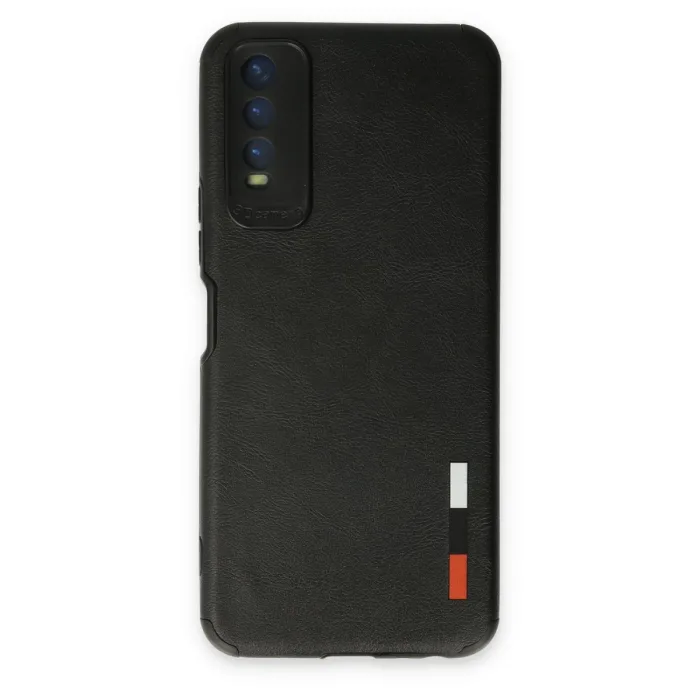 Vivo Y11s Kılıf Loop Deri Silikon - Siyah