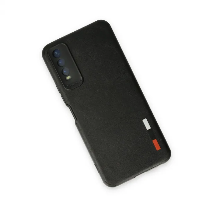 Vivo Y11s Kılıf Loop Deri Silikon - Siyah