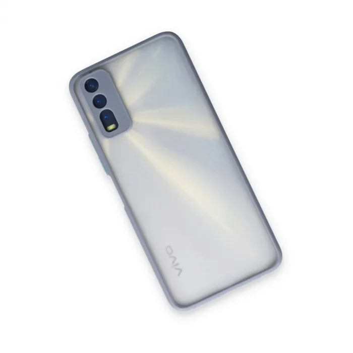Vivo Y11s Kılıf Montreal Silikon Kapak - Gri