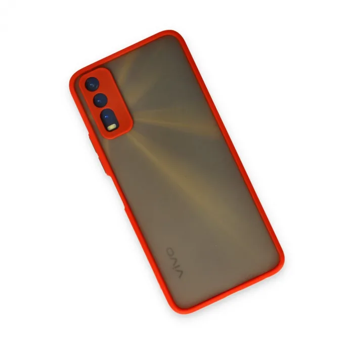 Vivo Y11s Kılıf Montreal Silikon Kapak - Kırmızı
