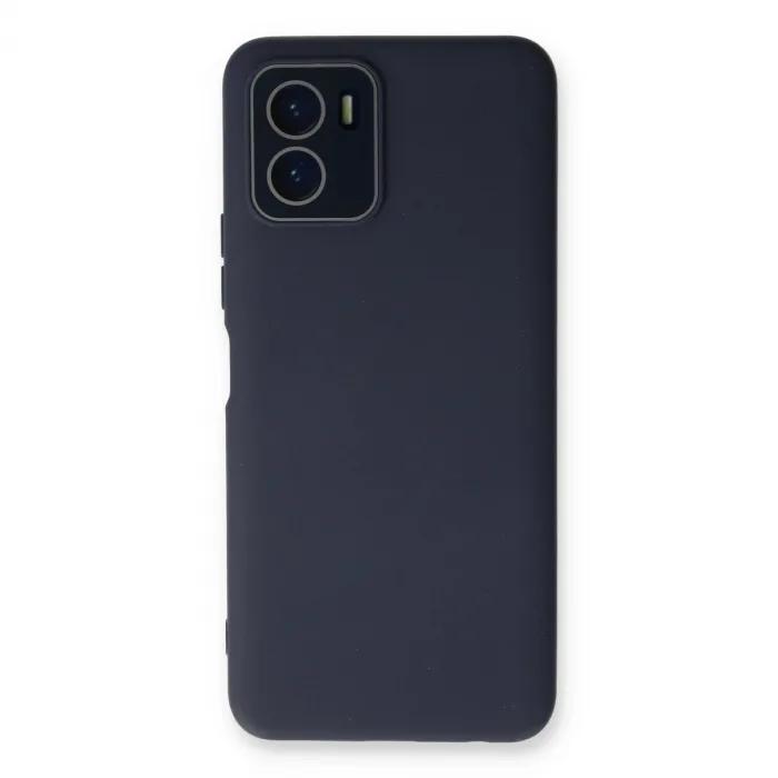 Vivo Y15s Kılıf Lansman Glass Kapak - Lacivert