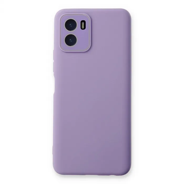 Vivo Y15s Kılıf Lansman Glass Kapak - Lila