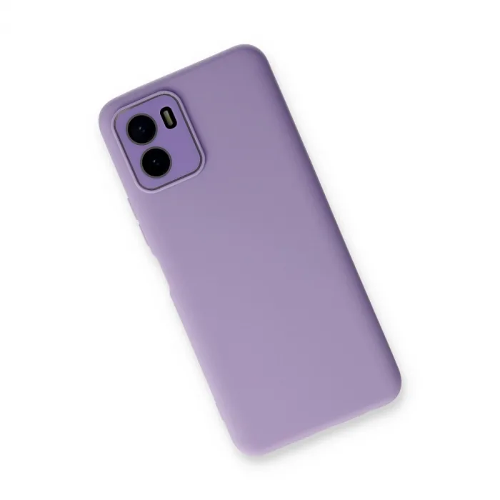 Vivo Y15s Kılıf Lansman Glass Kapak - Lila