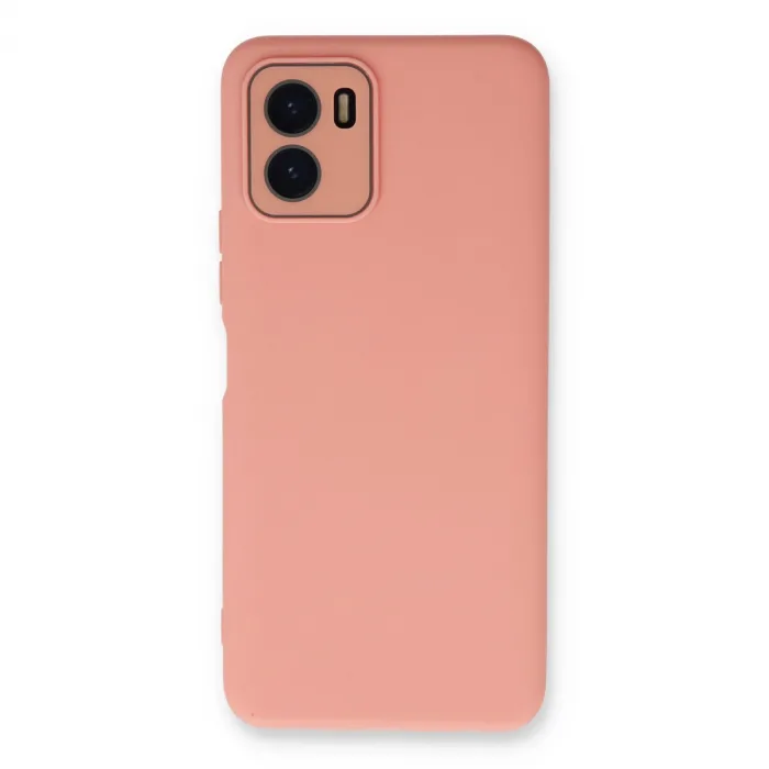 Vivo Y15s Kılıf Lansman Glass Kapak - Pembe
