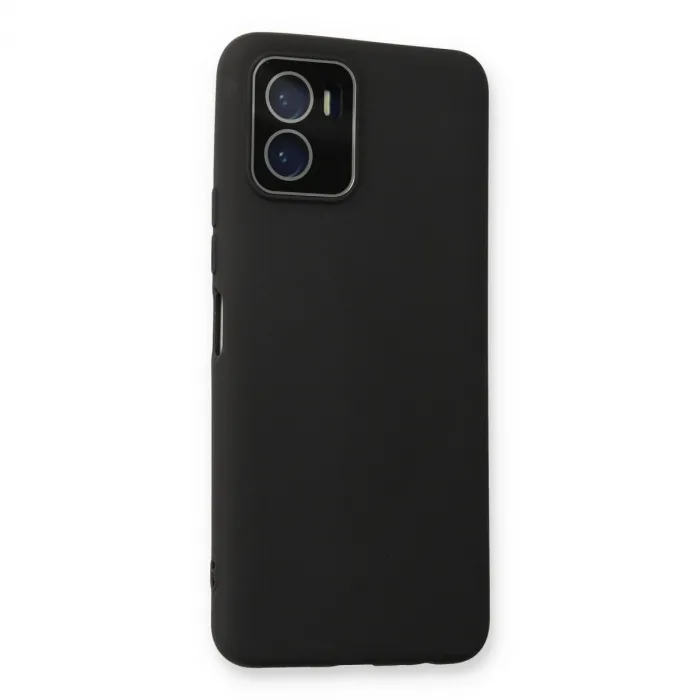Vivo Y15s Kılıf Lansman Glass Kapak - Siyah
