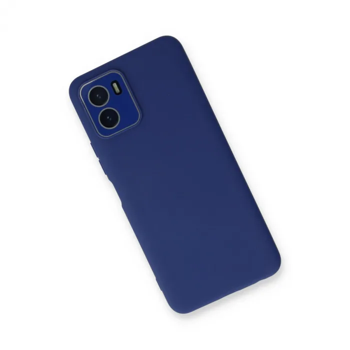 Vivo Y15s Kılıf Lansman Glass Kapak - Sky Blue