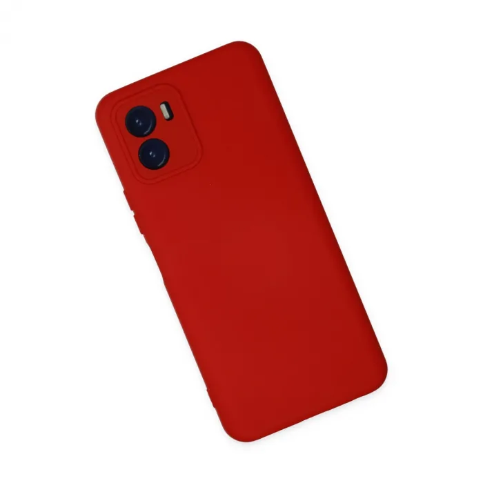Vivo Y15s Kılıf Nano İçi Kadife Silikon - Kırmızı