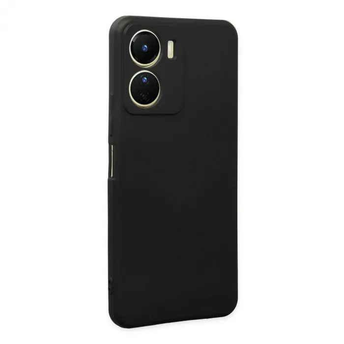 Vivo Y16 Kılıf First Silikon - Siyah