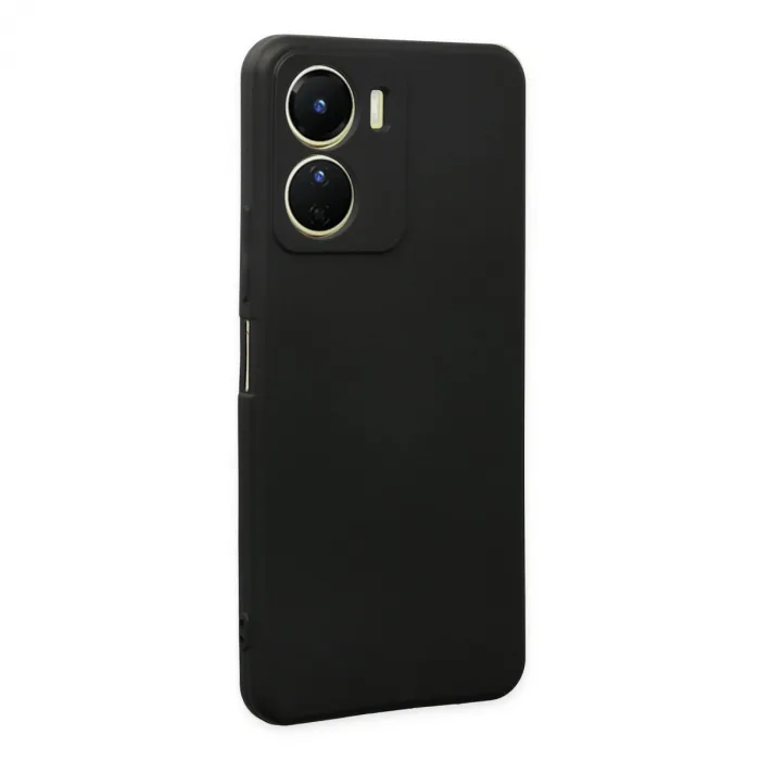 Vivo Y16 Kılıf First Silikon - Siyah