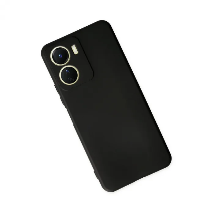 Vivo Y16 Kılıf First Silikon - Siyah