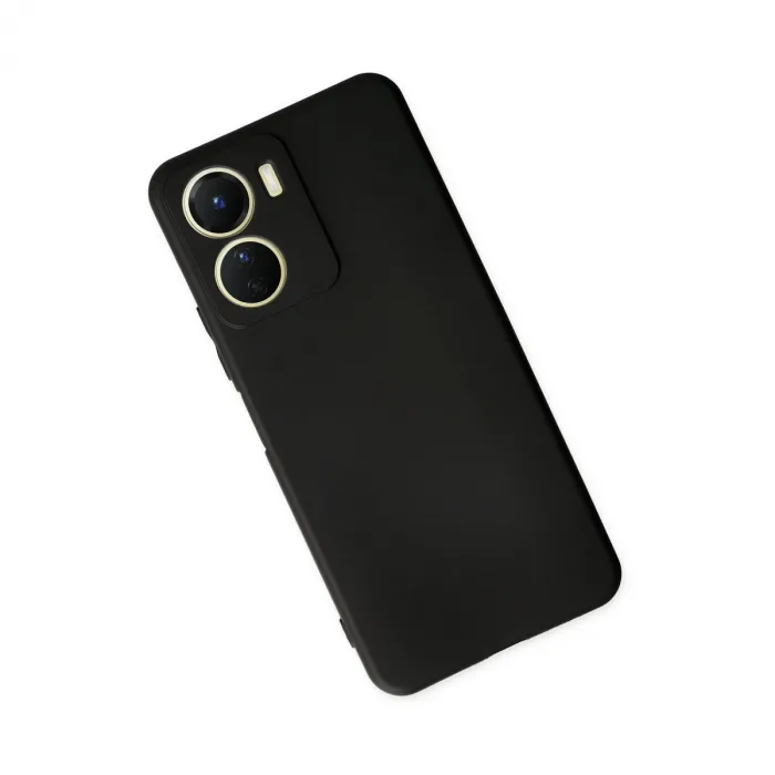 Vivo Y16 Kılıf First Silikon - Siyah