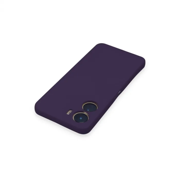 Vivo Y16 Kılıf Nano İçi Kadife Silikon - Mor