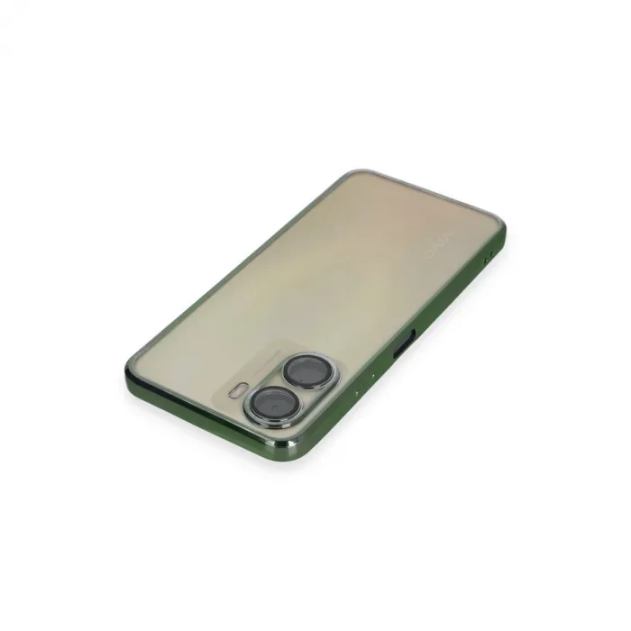 Vivo Y16 Kılıf Razer Lensli Silikon - Yeşil