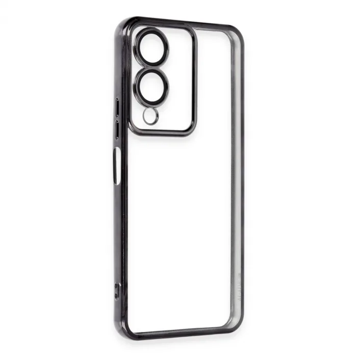 Vivo Y17s Kılıf Razer Lensli Silikon - Siyah