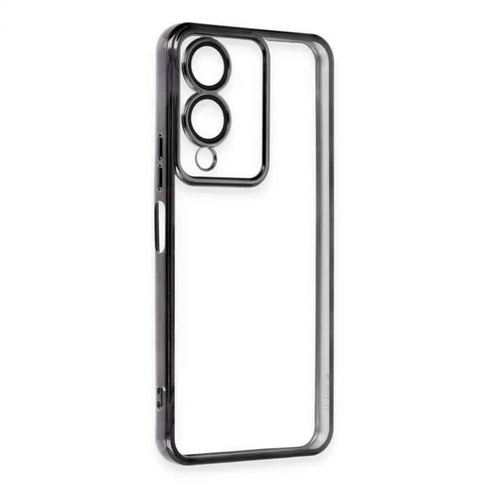 Vivo Y17s Kılıf Razer Lensli Silikon - Siyah