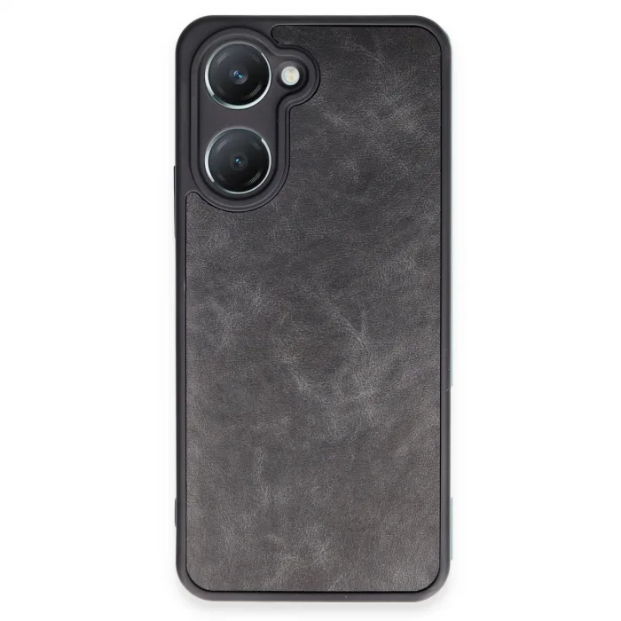 Vivo Y18 Kılıf Aras Deri Kapak - Siyah