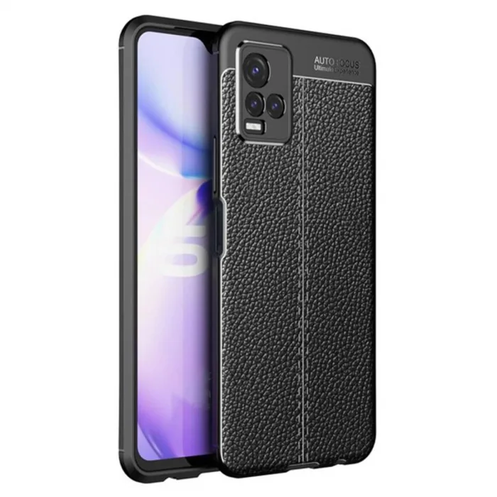 Vivo Y21s Kılıf Auto Focus Kapak - Siyah
