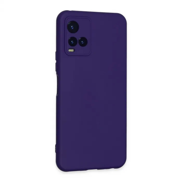 Vivo Y21s Kılıf Nano İçi Kadife Silikon - Mor
